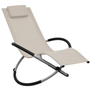 ARDEBO.de - Kinder-Sonnenliege Stahl Creme