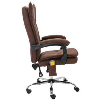 Massage-Bürostuhl Braun Stoff