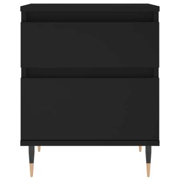 Nachttisch Schwarz 40x35x50 cm Holzwerkstoff