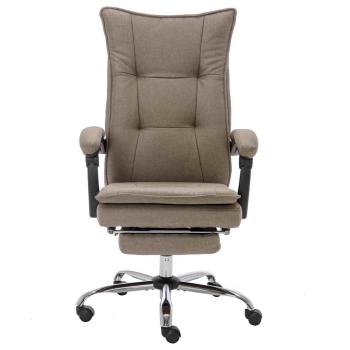 Bürostuhl Taupe Stoff