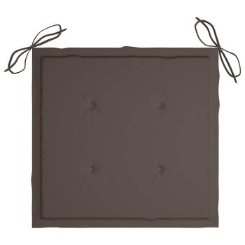 Gartenstuhl-Kissen 4 Stk. Taupe 40x40x3 cm Oxford-Gewebe