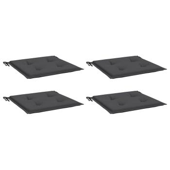 Gartenstuhl-Kissen 4 Stk. Anthrazit 40x40x3 cm Oxford-Gewebe