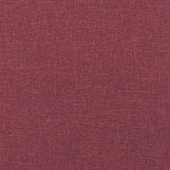 3-Sitzer-Sofa mit Hocker Weinrot 180 cm Stoff