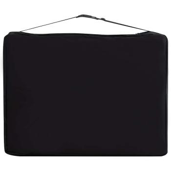 Massageliege Klappbar 3-Zonen Aluminiumgestell Schwarz Beige