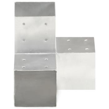 Pfostenverbinder 4 Stk. Y-Form Verzinktes Metall 101 x 101 mm