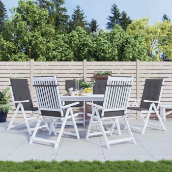 ARDEBO.de - Gartenstuhlauflagen für Hochlehner 6 Stk. Anthrazit 120x50x3 cm
