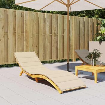 ARDEBO.de - Sonnenliegen-Auflage Beige 200x70x3 cm Oxford-Gewebe