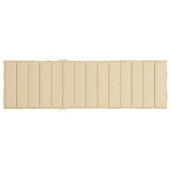 Sonnenliegen-Auflage Beige 200x70x3 cm Oxford-Gewebe