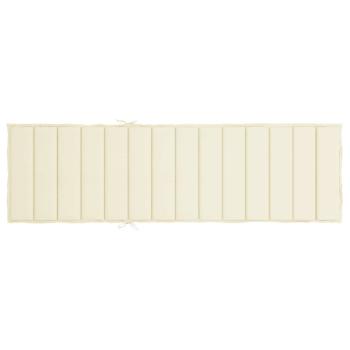 Sonnenliegen-Auflagen Oxford Stoff (100% Polyester) Creme