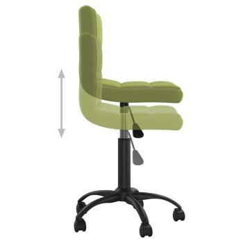Bürostuhl Drehbar Hellgrün Samt