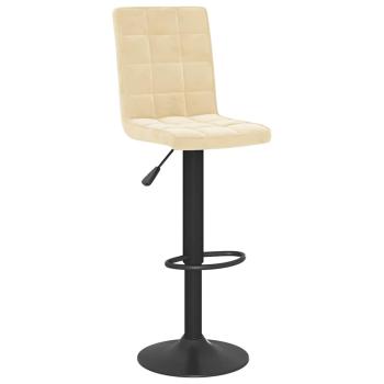 Barhocker 2 Stk. Creme Samt