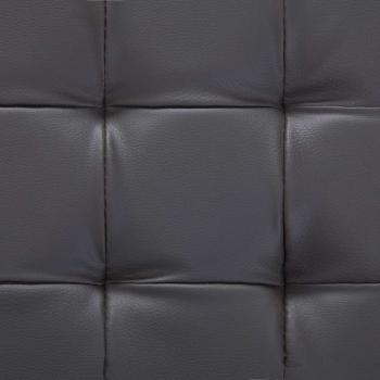 Ottoman mit Stauraum 87,5 cm Grau Kunstleder