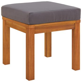 Gartenhocker mit Kissen 2 Stk. 40x40x34 cm Massivholz Akazie