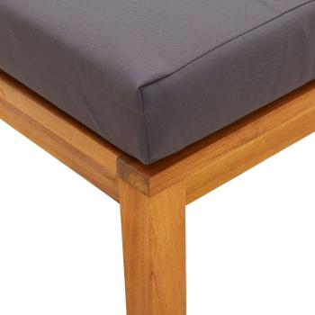 Gartenhocker mit Kissen 2 Stk. 40x40x34 cm Massivholz Akazie