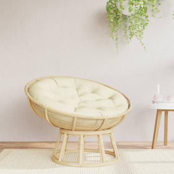 ARDEBO.de - Kissen Rund Creme Ø 100x11 cm Oxford-Gewebe