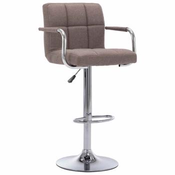 ARDEBO.de - Barhocker Taupe Stoff