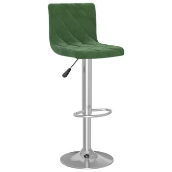 Barhocker 2 Stk. Dunkelgr?n Samt