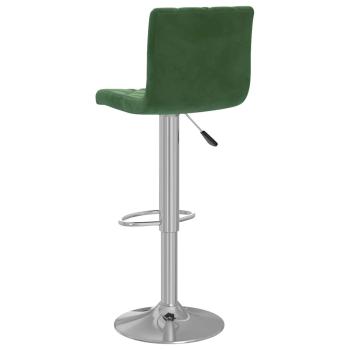 Barhocker 2 Stk. Dunkelgr?n Samt