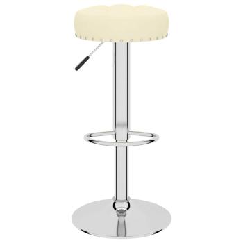 Barhocker 2 Stk. Creme Stoff