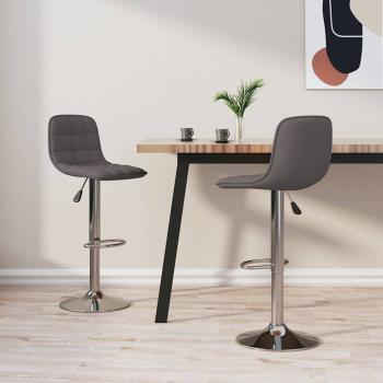 ARDEBO.de - Barhocker 2 Stk. Taupe Stoff