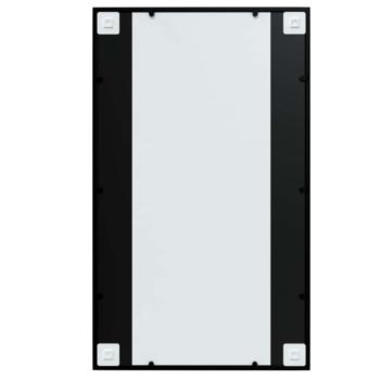 Wandspiegel Schwarz 100x60 cm Metall