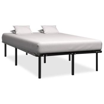 ARDEBO.de - Bettgestell Schwarz Metall 160×200 cm
