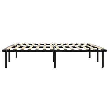 Bettgestell Schwarz Metall 160×200 cm
