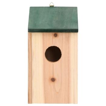 Vogelhäuser 4 Stk. Holz 12x12x22 cm