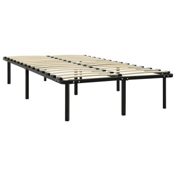 Bett Schwarz Metall 120x200 cm