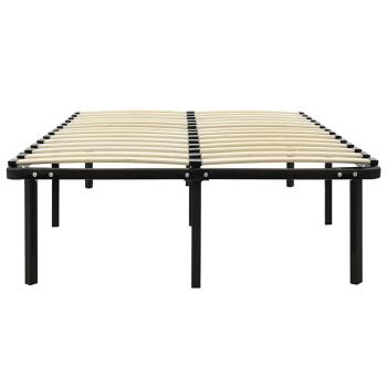 Bett Schwarz Metall 120x200 cm
