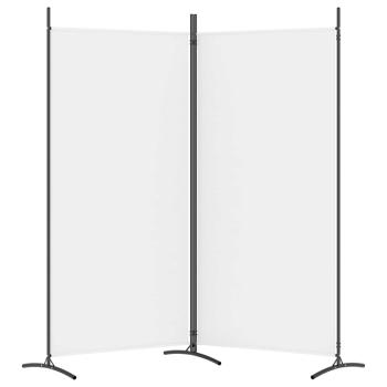 2-tlg. Paravent Wei? 175x180 cm Stoff
