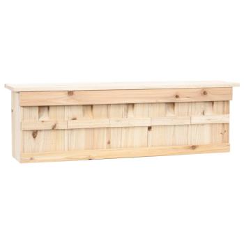 ARDEBO.de - Spatzenhaus 5-fach 68x15x21 cm Tannenholz