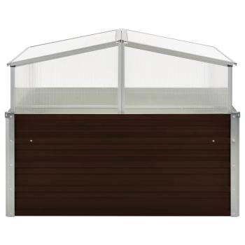 Gewächshaus Braun 100 x 100 x 85 cm Verzinkter Stahl