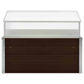 Gewächshaus Braun 100 x 100 x 85 cm Verzinkter Stahl