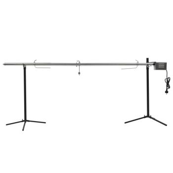 ARDEBO.de - Automatischer Grillspieß mit Motor Edelstahl 207×45×81 cm