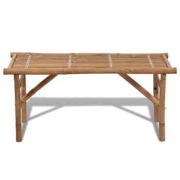 Gartenbank Klappbar 118 cm Bambus