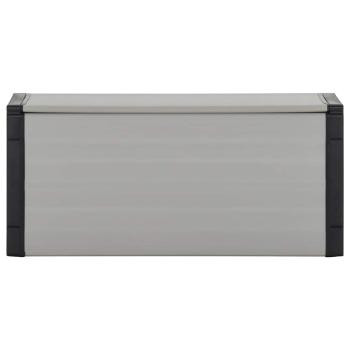Mülltonnenbox Grau 85x34x40 cm