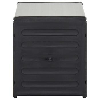 Mülltonnenbox Grau 85x34x40 cm