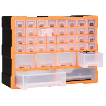 Multi-Schubladen-Organizer mit 38 Schubladen 52x16x37,5 cm