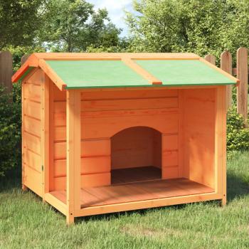 ARDEBO.de - Hundehütte Braun 96x87x80,5 cm Massivholz Kiefer