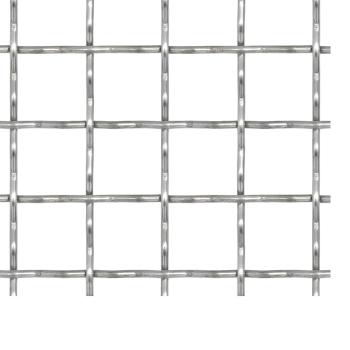 Wellengitter Edelstahl 100x85 cm 31x31x3 mm