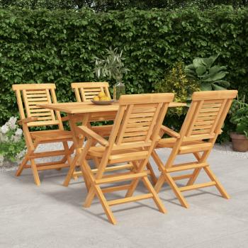 ARDEBO.de - 5-tlg. Garten-Essgruppe Massivholz Teak