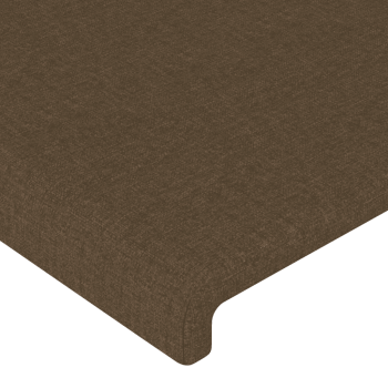 Boxspringbett mit Matratze Dunkelbraun 100x200 cm Stoff