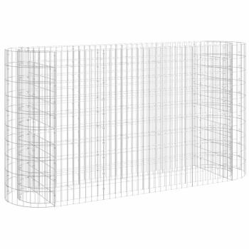 Gabionen-Hochbeet Verzinktes Eisen 190x50x100 cm