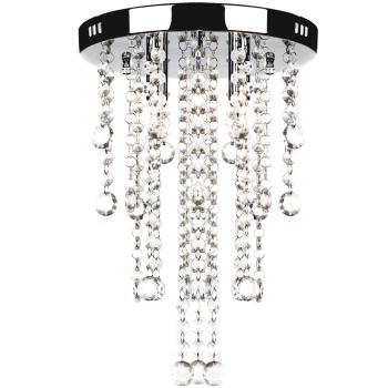 Hängelampe edle Deckenlampe mit transparenten Kristallperlen