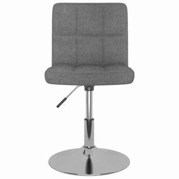 Drehbarer Barhocker Hellgrau Stoff