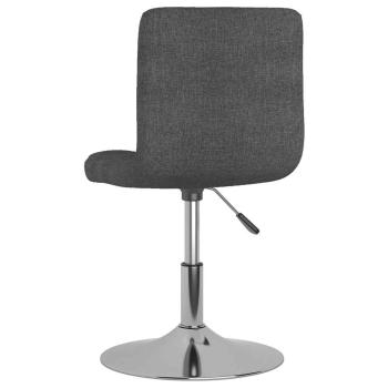 Drehbarer Barhocker Dunkelgrau Stoff