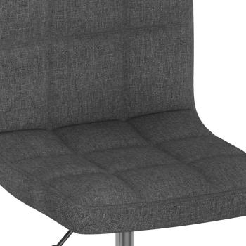 Drehbarer Barhocker Dunkelgrau Stoff
