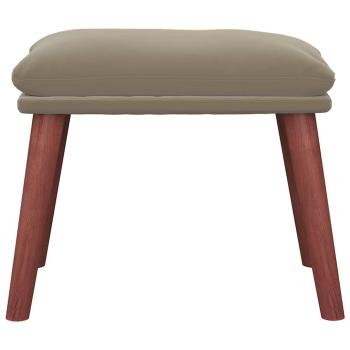 Fußhocker Hellgrau 45x29,5x35 cm Samt