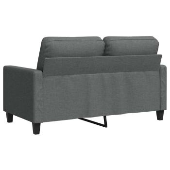 2-Sitzer-Sofa Dunkelgrau 120 cm Stoff